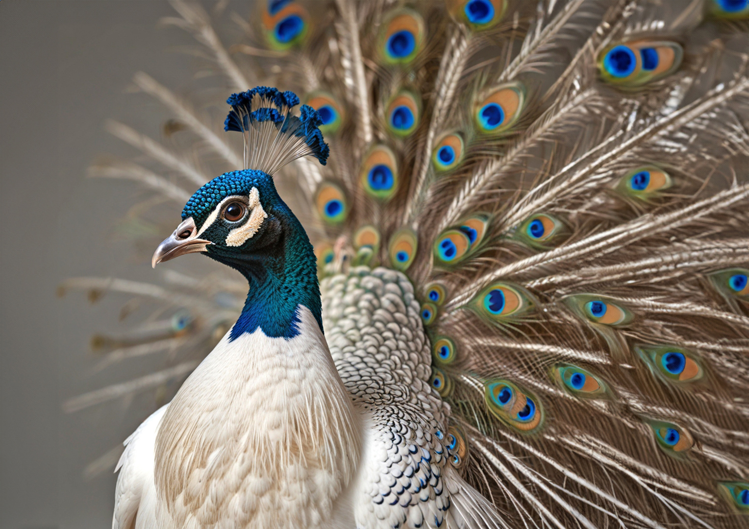 HERZTOR Pfau (KI-Bild)