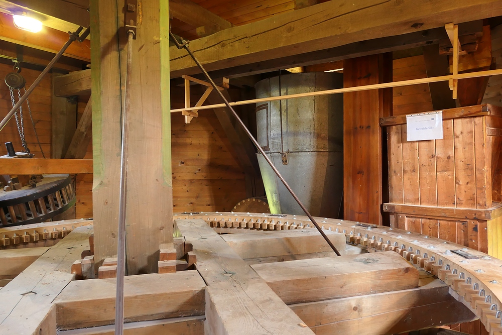 Hessenpark: Windmühle aus Borsfleth – Innenansicht