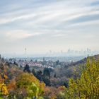 Hessische Impressionen - Blick von Kronberg nach Frankfurt/M.