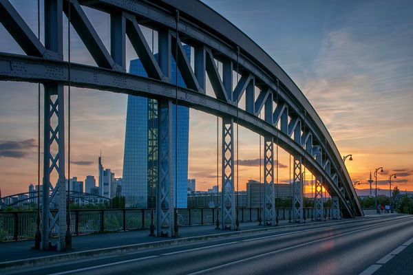 Hessische Impressionen - Frankfurt/Main - Honsellbrücke