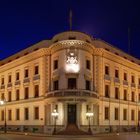 Hessischer Landtag in Wiesbaden bei Nacht