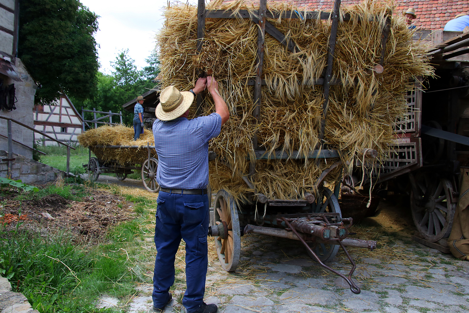 Heuarbeiten Im Freilandmuseum Bad Windsheim