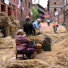 Heuernte in Bhaktapur