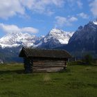 Heuhütte - Berglandschaft