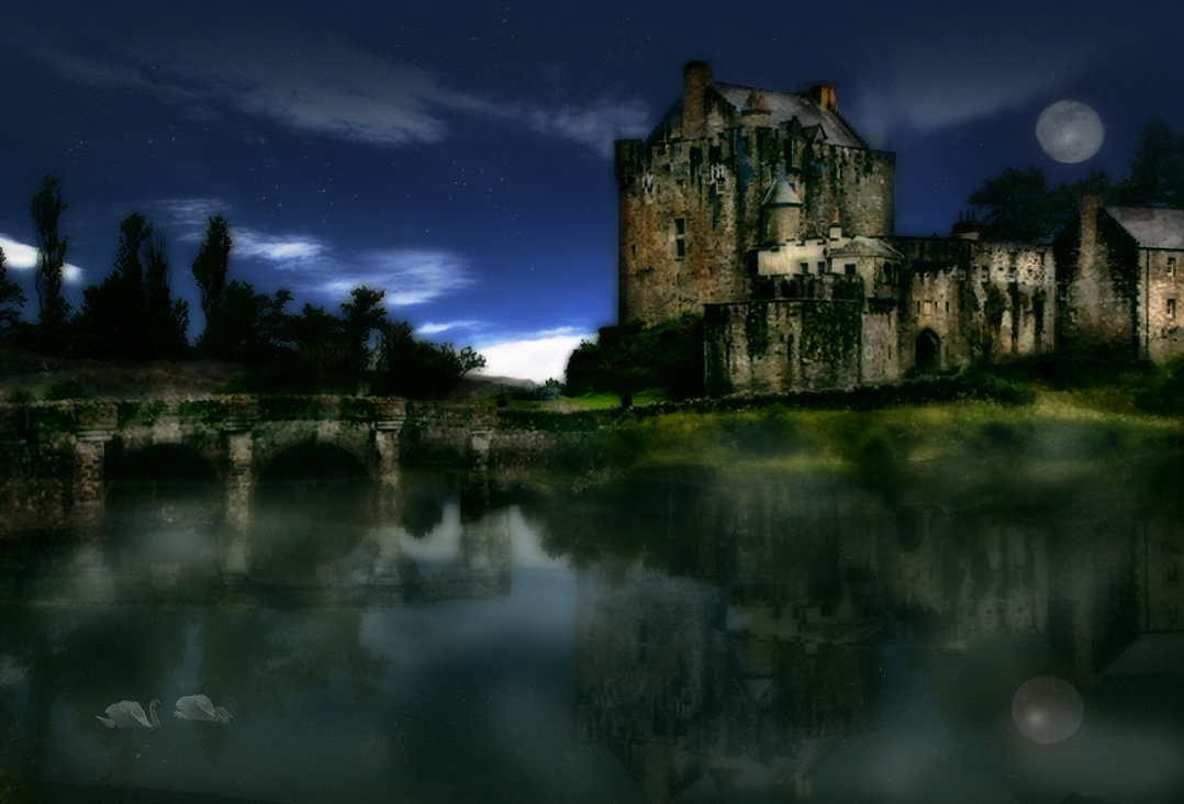 Heure bleue au château