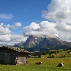 Heuschober auf der Seiser Alm