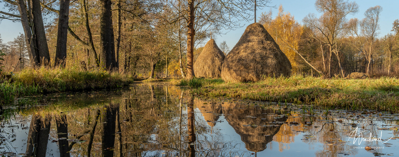 Heuschober im Spreewald