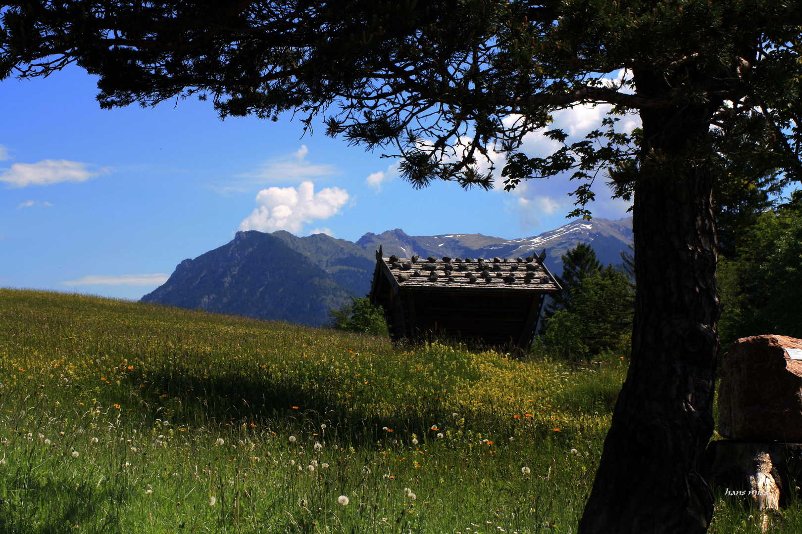 Heuschober oberhalb von Mittenwald