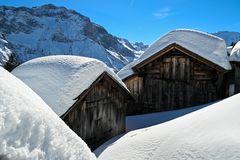 Heusiedlung im tiefen Winterschlaf 