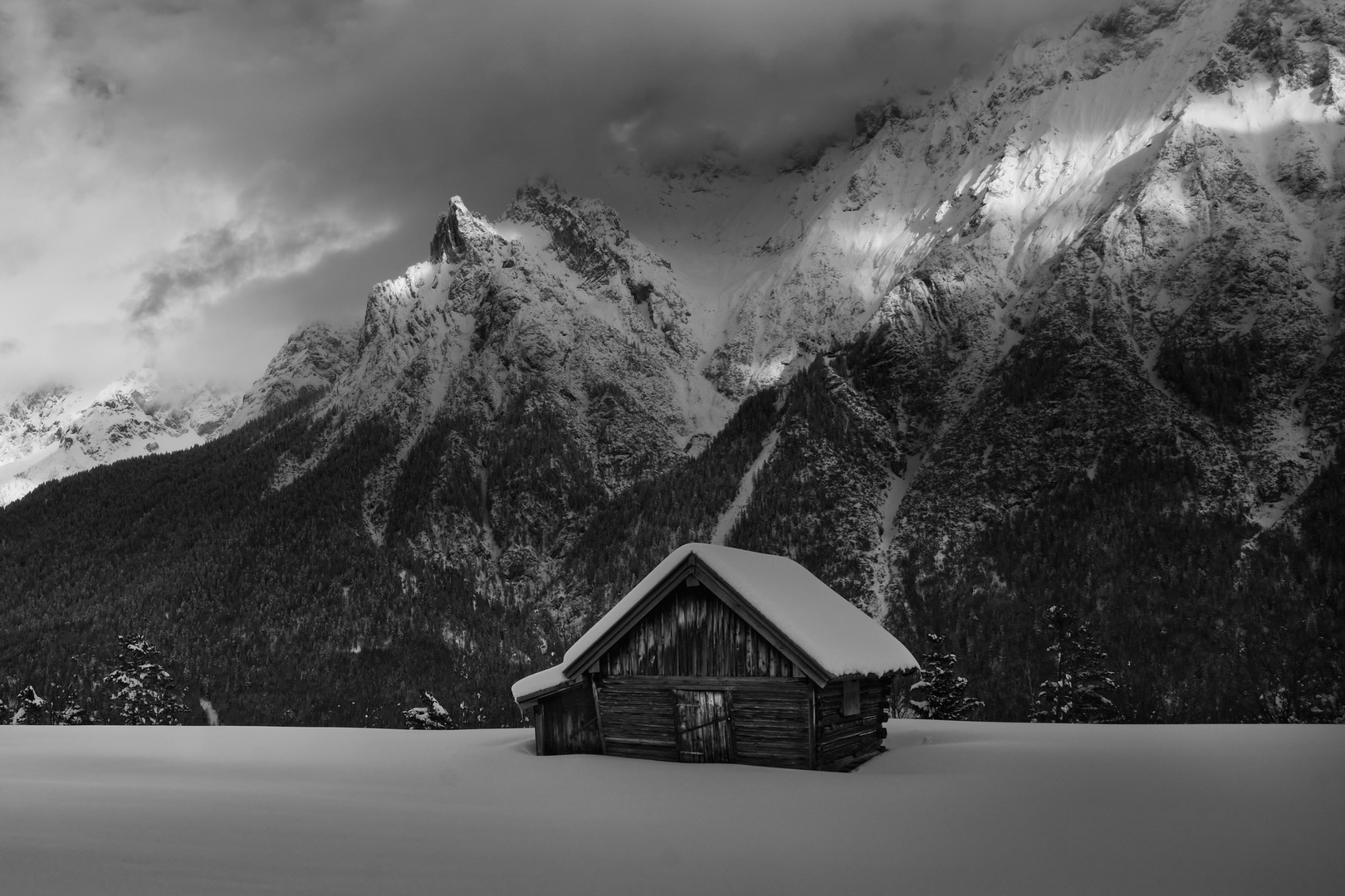 Heustadel im Winterschlaf