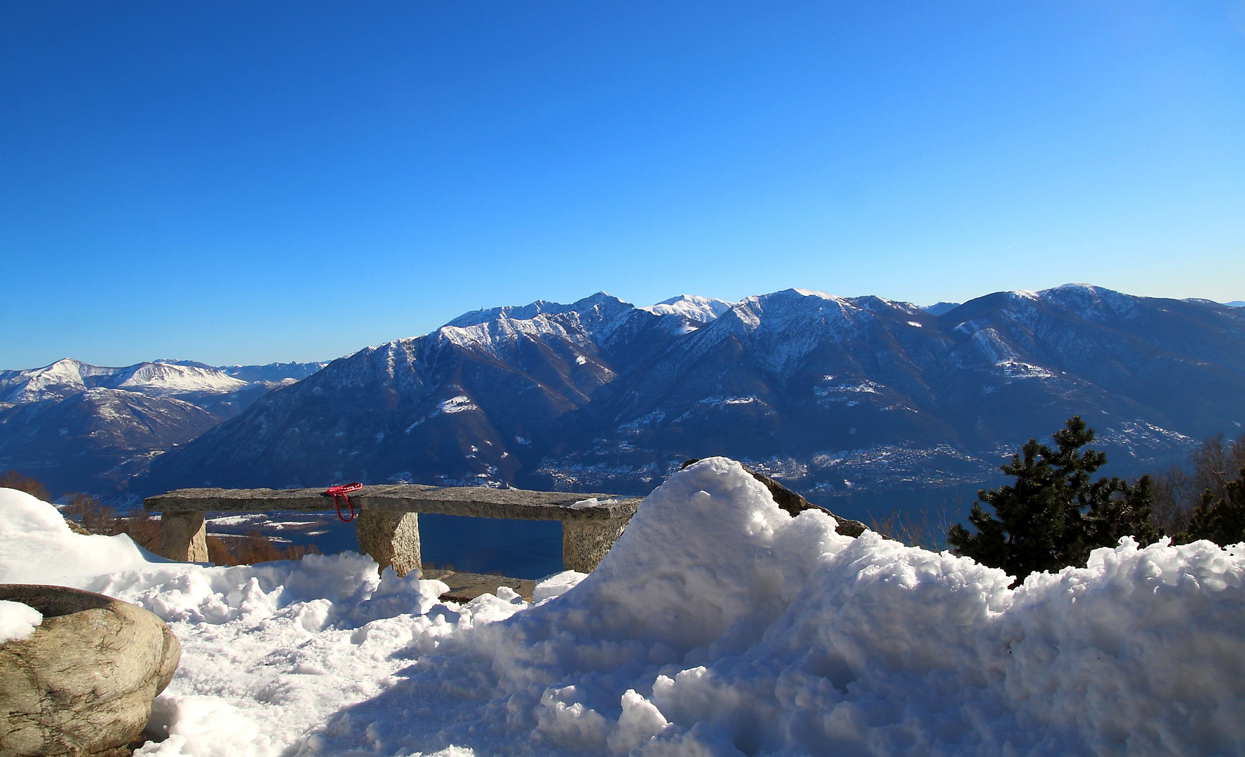 Heute 1600 m über dem Lago