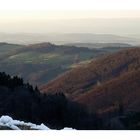 Heute 17:45 Blick vom Geißbühel über's Pielachtal zum Dunkelsteinerwald