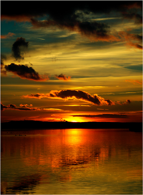 heute abend am Steinhuder Meer