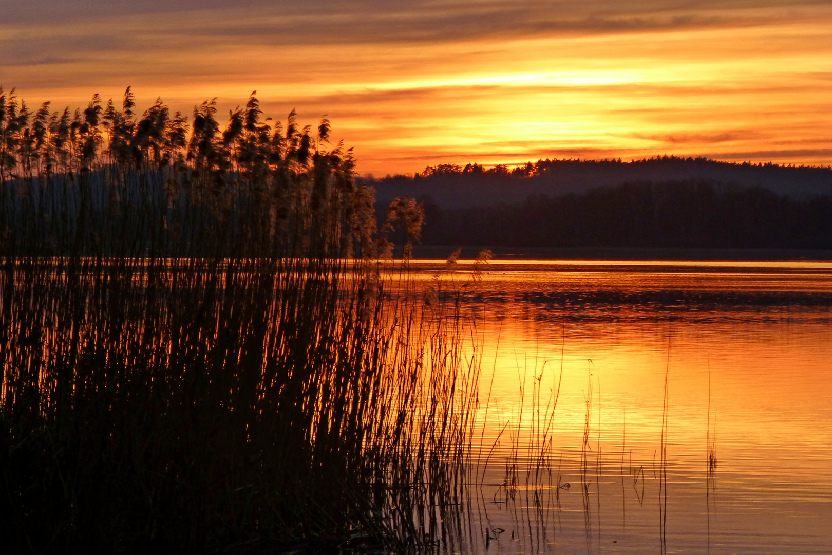 Heute Abend am Teterower See in Teschow