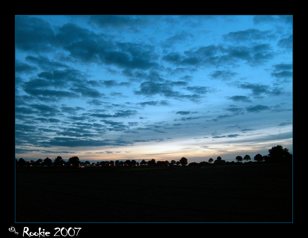 Heute Abend auf dem Nachhauseweg