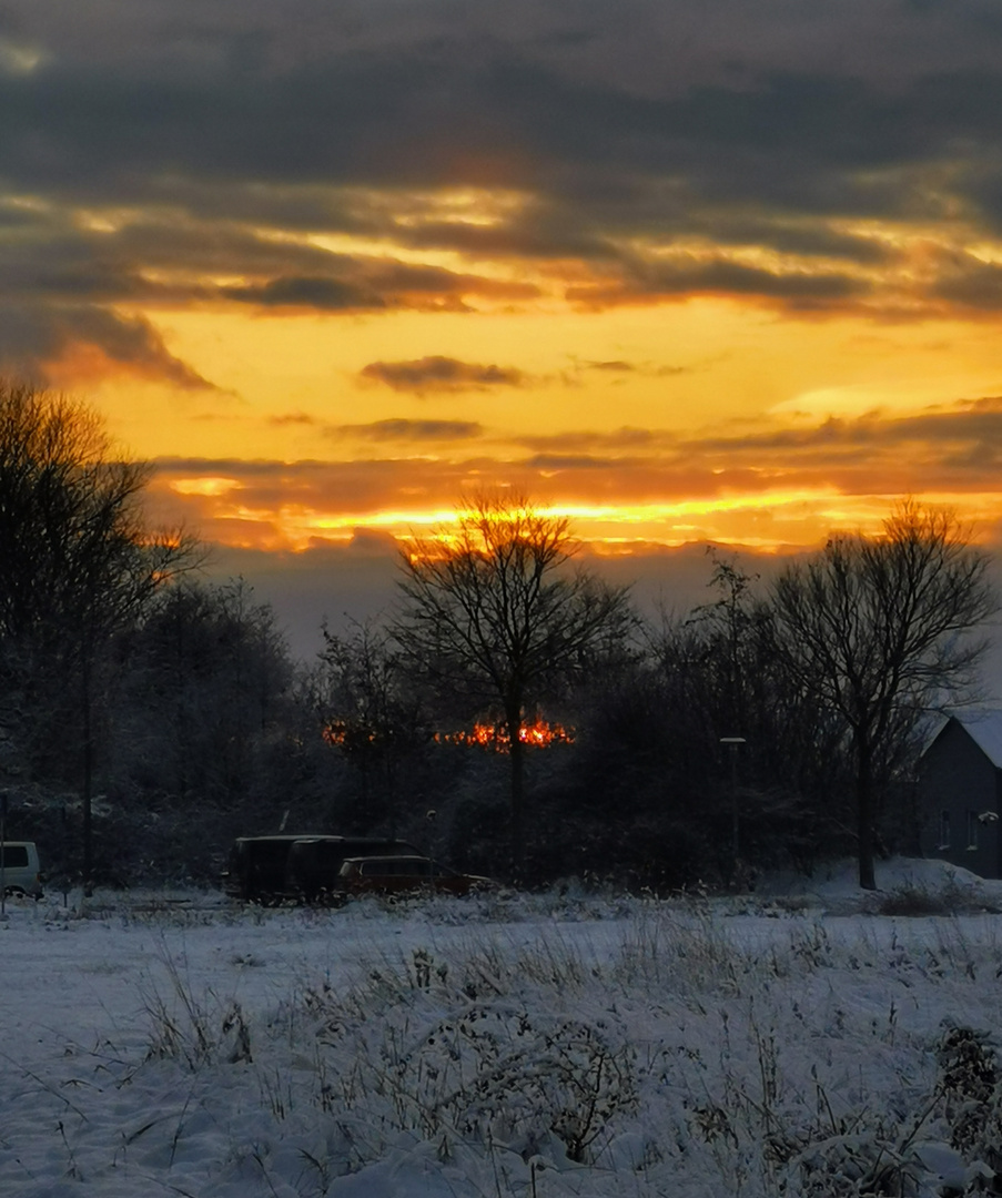 Heute Abend bei Sonnenuntergang