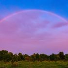 Heute abend: ein Regenbogen