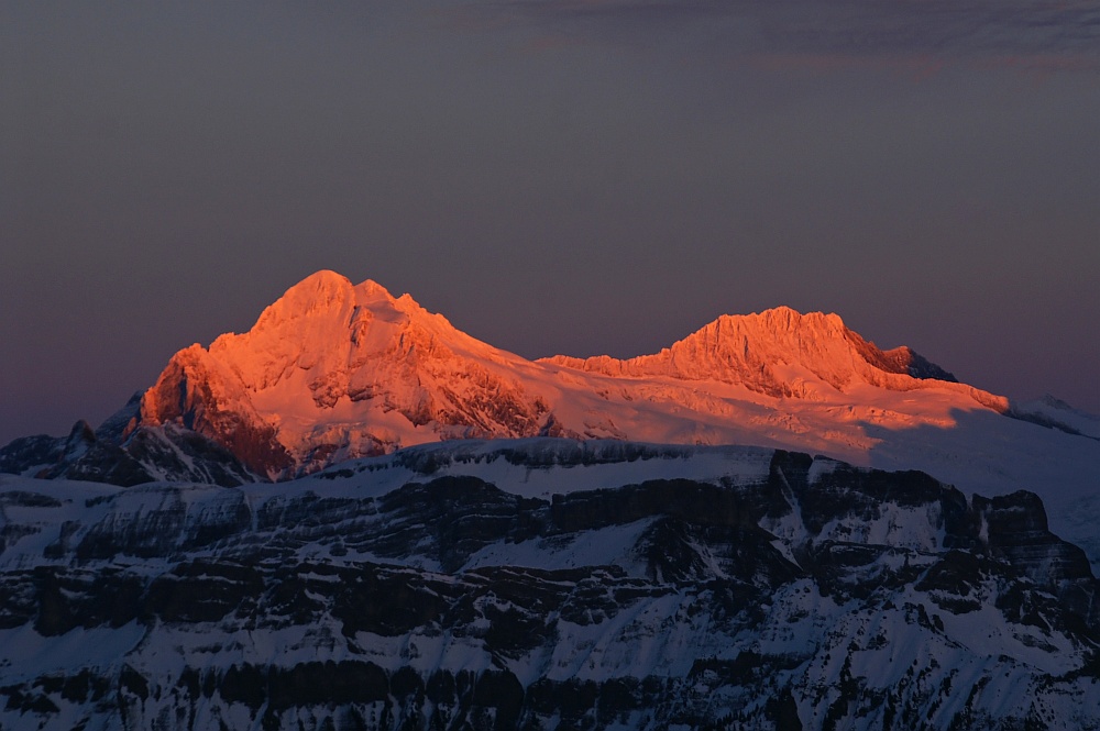 Heute Abend um 18:30 Uhr auf dem Niederhorn in die andere Richtung