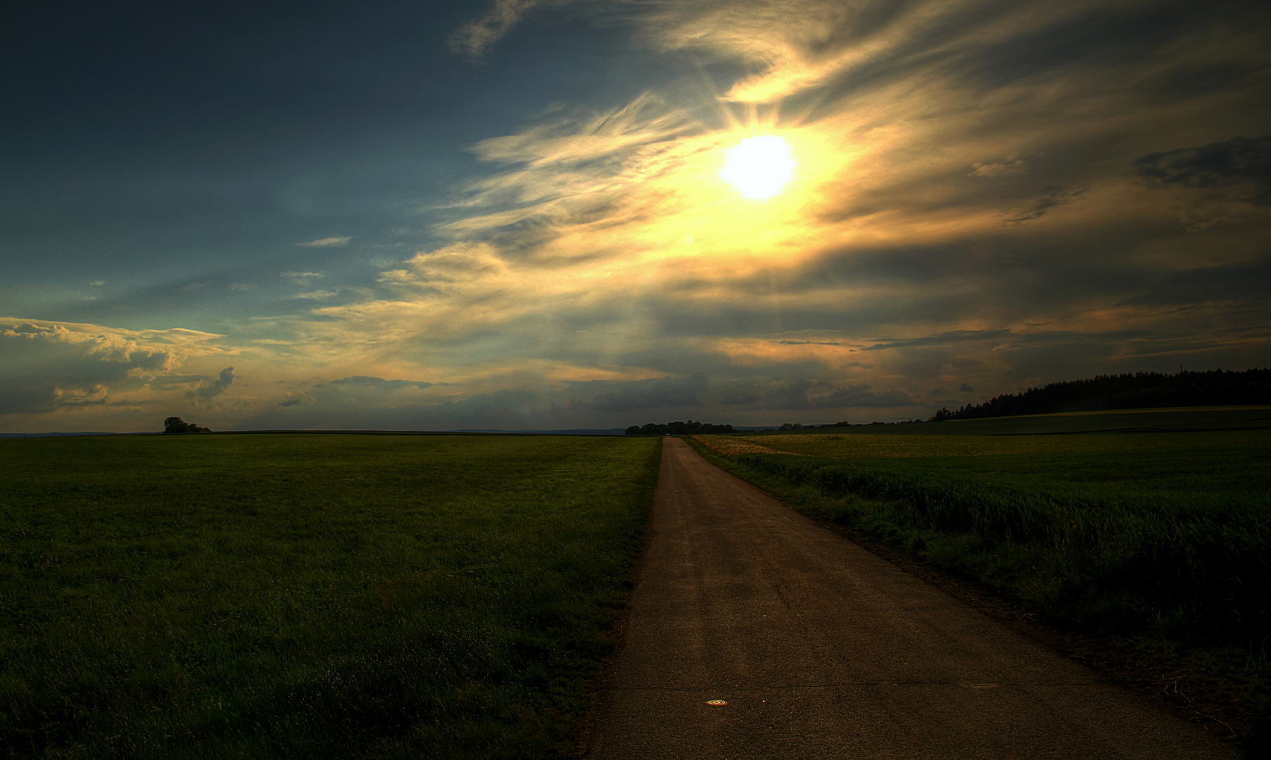 Heute Abend unterwegs auf dem Landweg