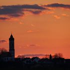 Heute Abendhimmel über Puch (Ortsteil Fürstenfeldbruck)