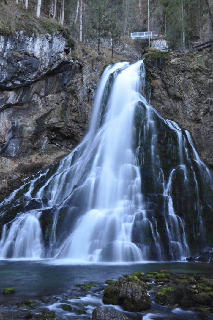 heute am Wasserfall in Golling