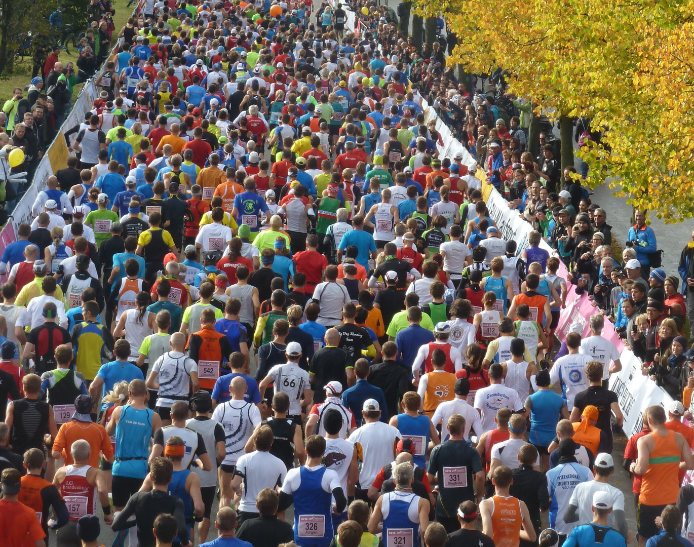 Heute beim Marathon