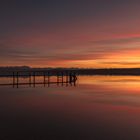 Heute der Sonnenuntergang am Ammersee