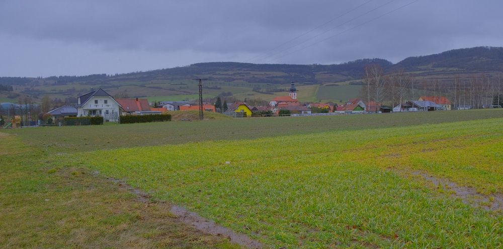 heute etwas Regen (hoy un poco de lluvia)