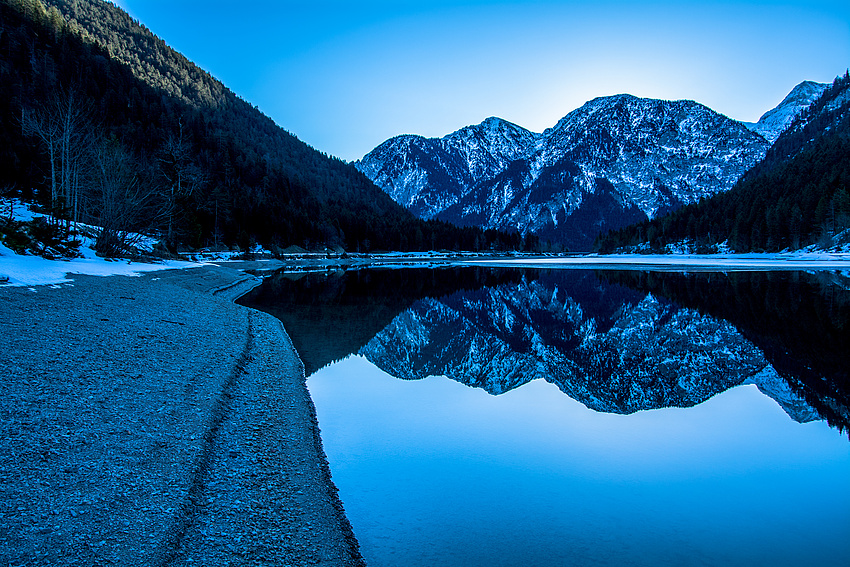 Heute früh am Plansee... , alles nach Plan...