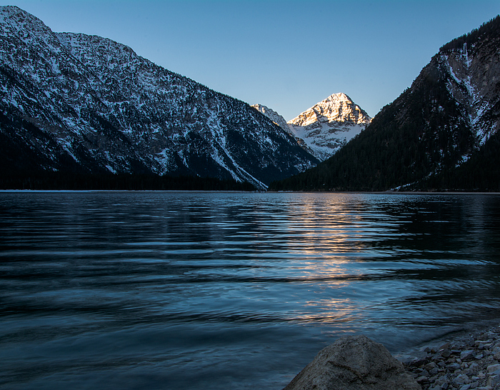 Heute früh am Plansee... Sonnenaufgang am Thaneller...