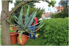 Heute: Gartenarbeit mit schwerer Technik