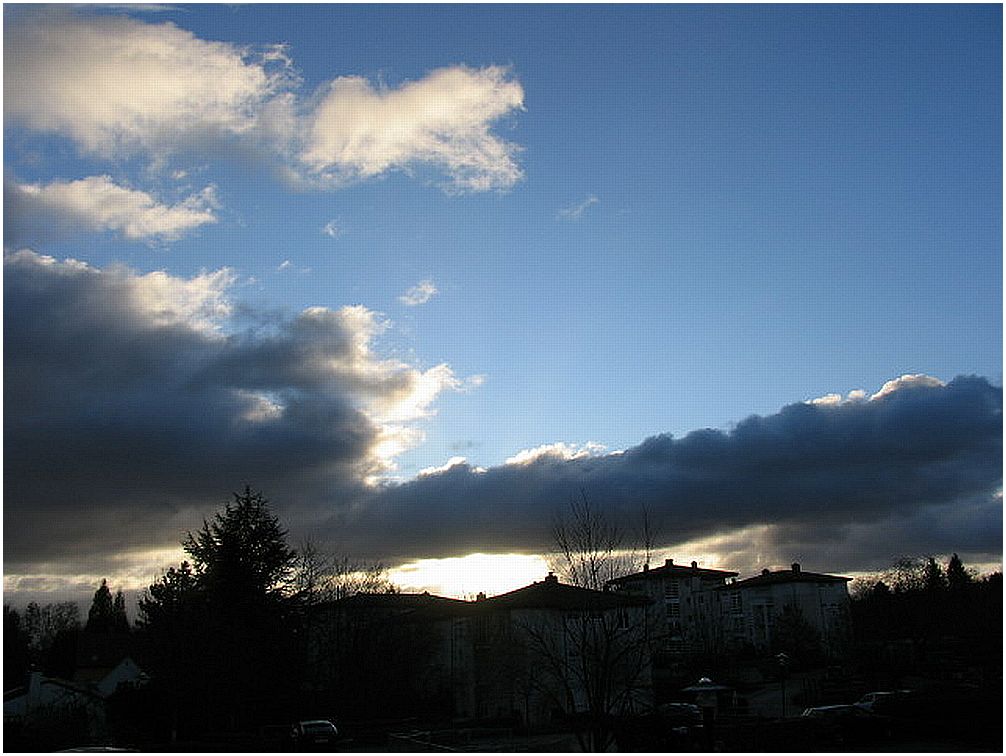 Heute ging sichtbar die Sonne auf - ob sie weiter den Tag erhellt?