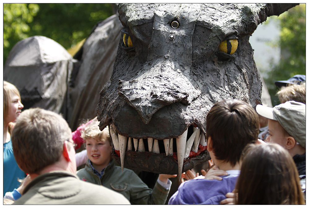 Heute hat doch keiner mehr Angst vor Drachen :-)