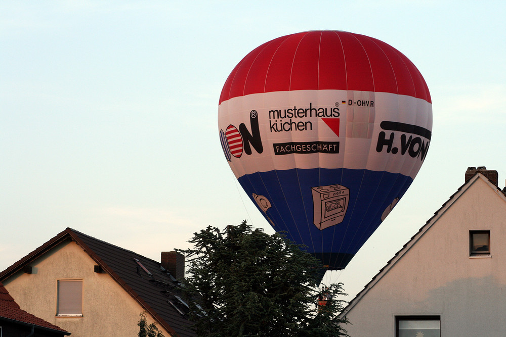 Heute hinterm Haus...