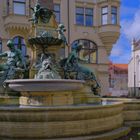 heute in Erfurt, am Angerbrunnen