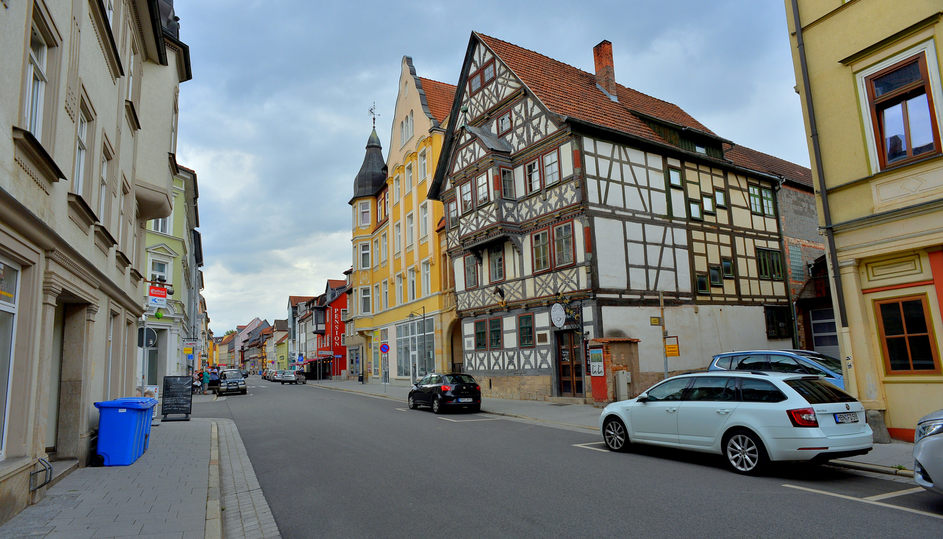 Heute in Meiningen, alte Posthalterei (hoy en Meiningen, Correos viejos)