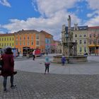 heute in Meiningen: am Heinrichsbrunnen