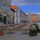 heute in Meiningen: Blick über den Marktplatz