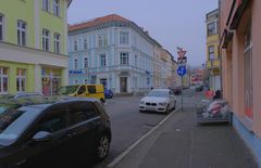 heute in Meiningen, das schöne blaue Haus