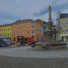 heute in Meiningen: der Heinrichsbrunnen auf dem Markt
