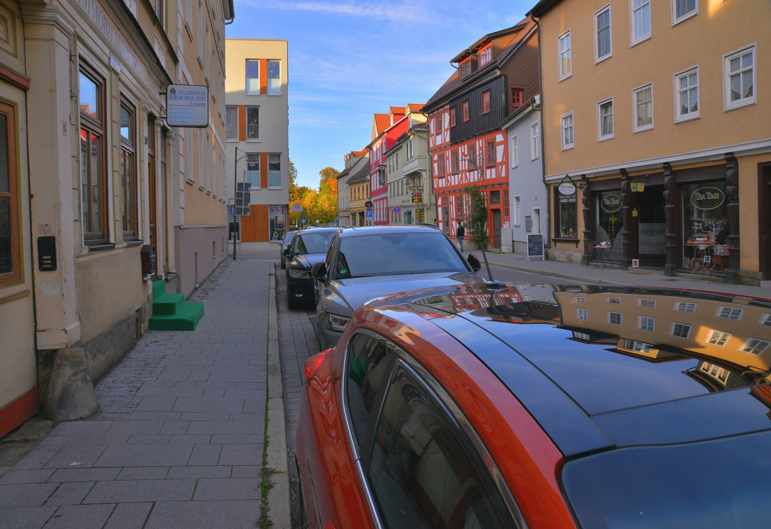 heute in Meiningen, ein schönes Fachwerkhaus