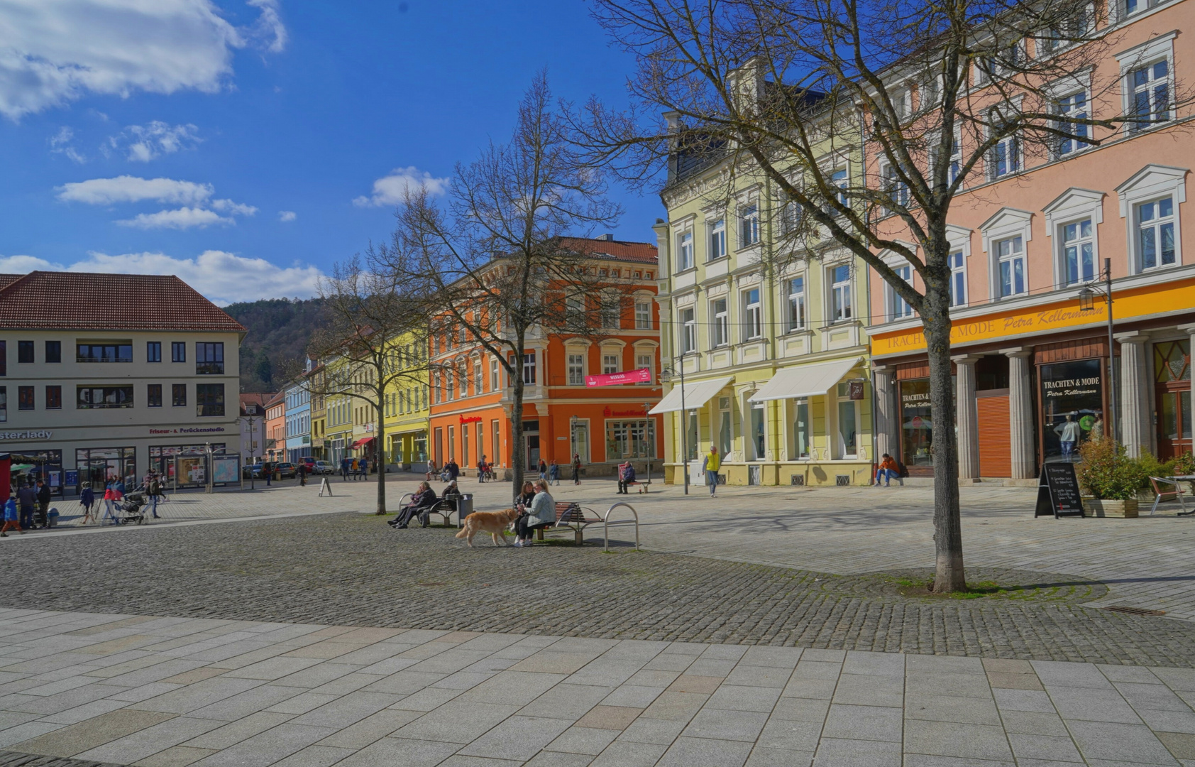 heute in Meiningen, endlich scheint die Sonne