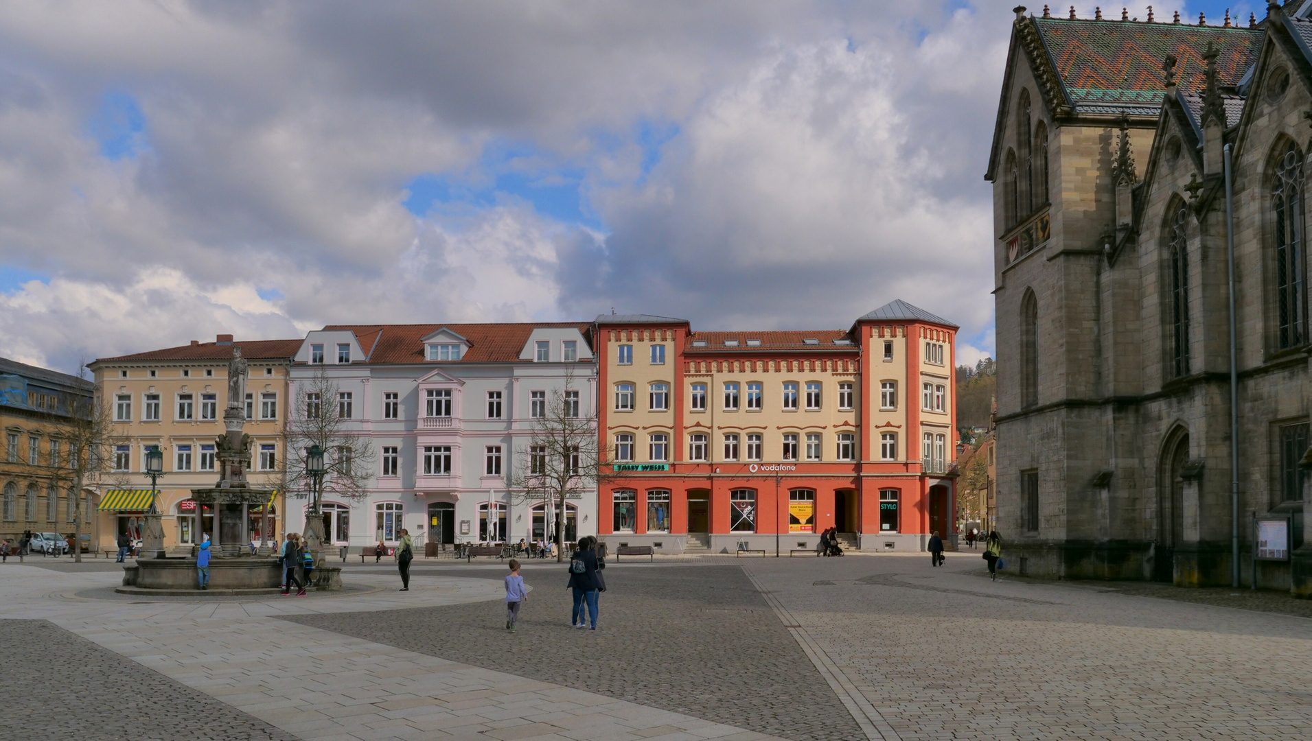 heute in Meiningen, Marktplatz (hoy en Meiningen, plaza major))