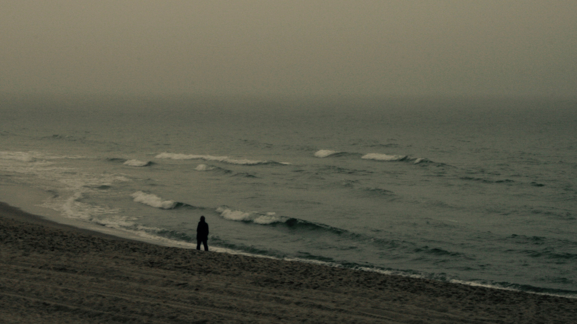 Heute kein Badewetter; aber viel Platz am Strand.