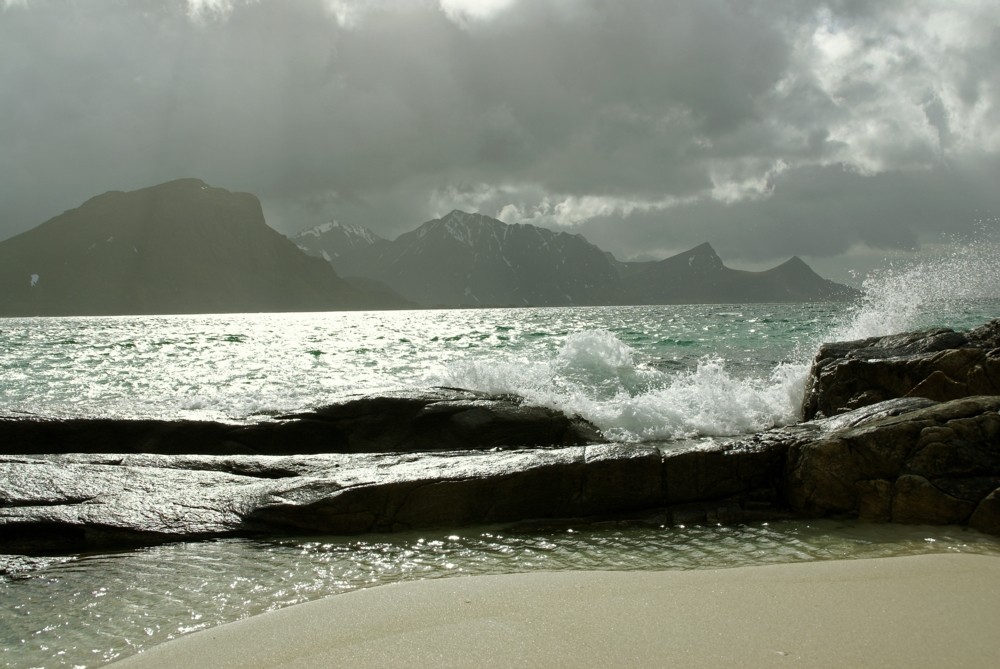 Heute kein Badewetter in Haukland