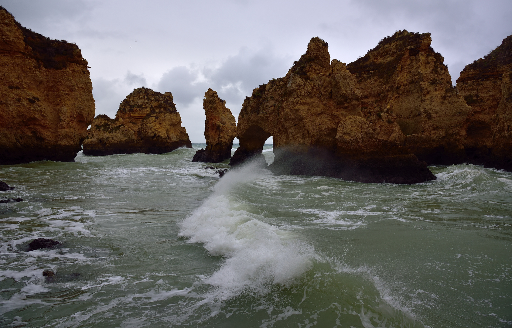 Heute keine Grottenfahrt an der Ponta da Piedade