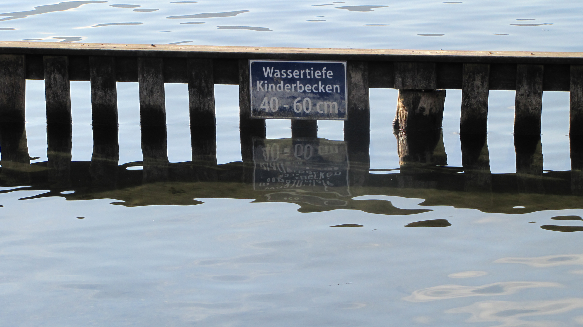 Heute können wir nicht schwimmen gehen...es ist zu seicht