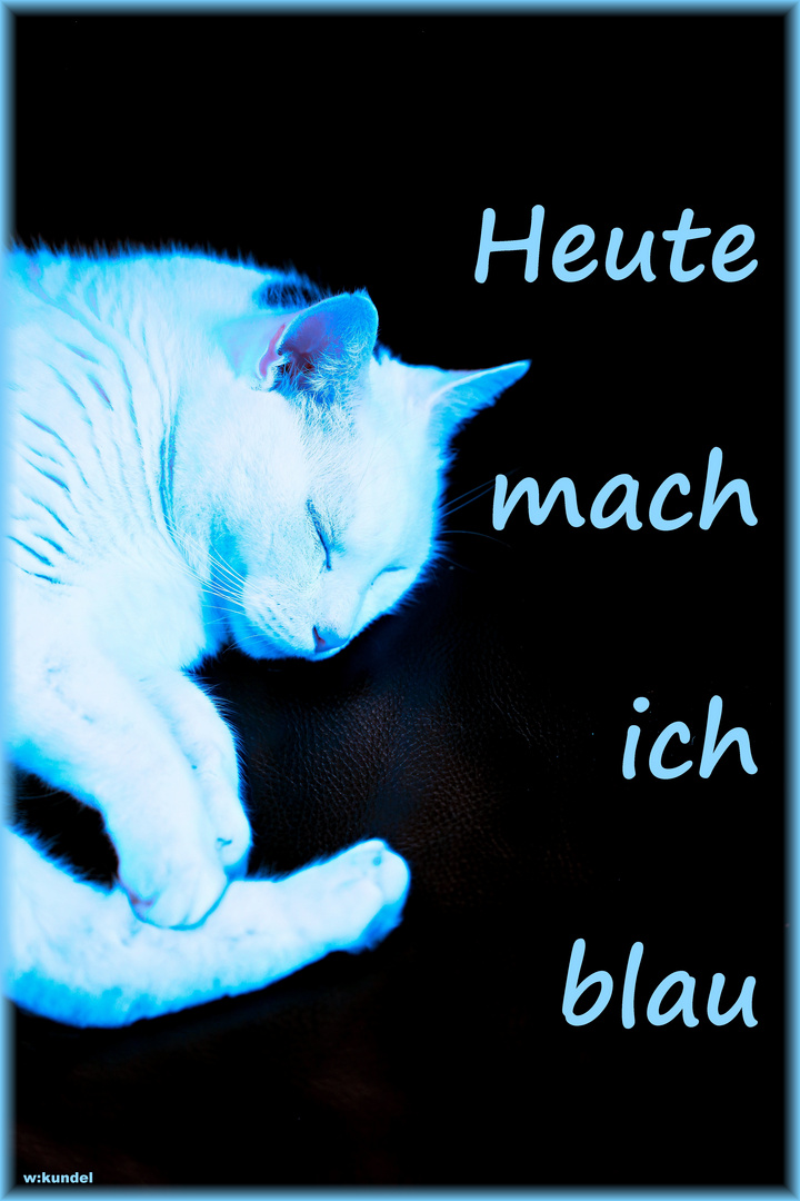 Heute mach ich blau