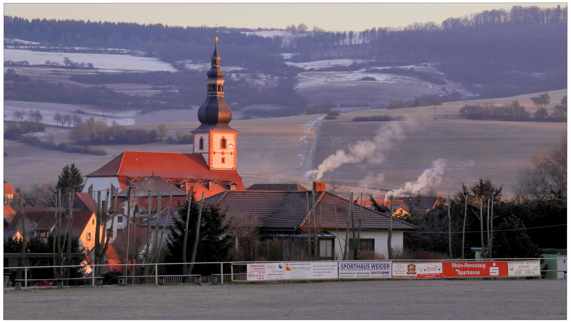 Heute morgen, -18°C (esta mañana, -18°C)