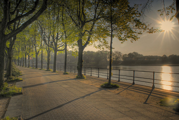 Heute morgen 7:00 an der Binnenalster